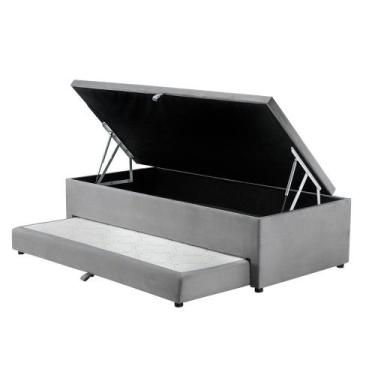 Imagem de Cama Box Baú Solteiro com Cama Auxiliar 3 em 1 S. Design - 88x188, Cin