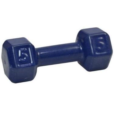 Imagem de Halter Sextavado Emborrachado 05KG PÇ - Equipa Academia