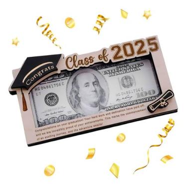 Imagem de Caixa de madeira para porta-dinheiro de formatura Class 2025 MONNCHA