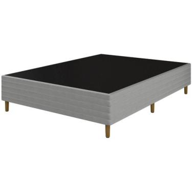 Imagem de Base Cama Box Casal Umaflex 38x138x188cm New Prada, Cinza, Casal
