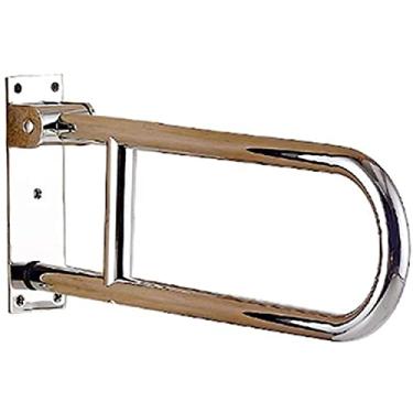 Imagem de Alças de corrimão, barras de apoio para banheira, barras de apoio de vaso sanitário de aço inoxidável, corrimão em forma de U, corrimão de vaso sanitário acessível, alça de banheiro para idosos com