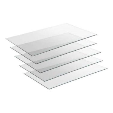 Imagem de Kit 5 Vidros Expositor Balcão Vitrine Para Loja 50x30 4mm - Vidros p/ 
