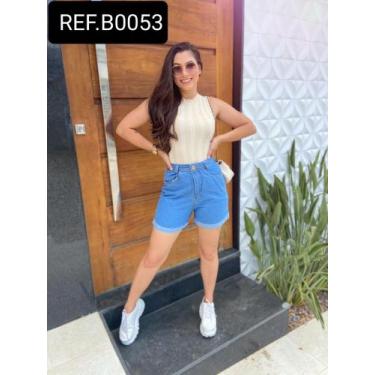 Imagem de Short jeans feminino - FLIPER JEANS, Azul, 44