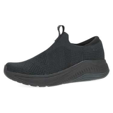 Imagem de Dansko Tênis feminino de caminhada sem cadarço Pep – confortável, respirável e suporte de arco – resistente a manchas com sola de borracha leve, Preto, 5.5-6