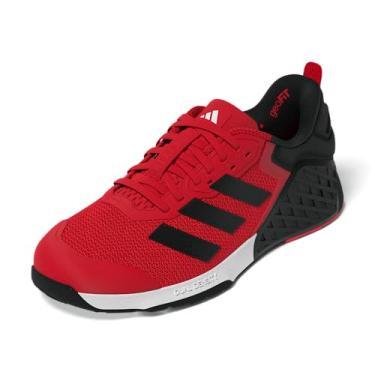 Imagem de adidas Tênis de treinamento unissex adulto Dropset 3, Rubi puro/preto/branco, 13.5 Wide Women/12.5 Wide Men