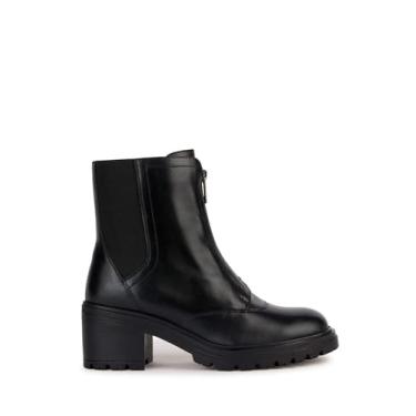 Imagem de Geox Bota de cano curto feminina clássica, Preto, 5.5