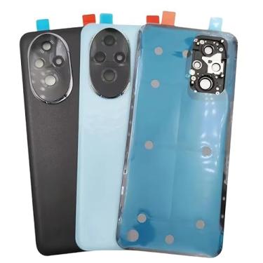 Imagem de Para Huawei Honor 200 (MAA-AN00) – Capa traseira de bateria de substituição compatível com lente de câmera (preto)