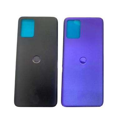 Imagem de SHOWGOOD Capa de bateria traseira para Motorola Edge 30 Neo capa traseira com logotipo peças de reparo (preto)