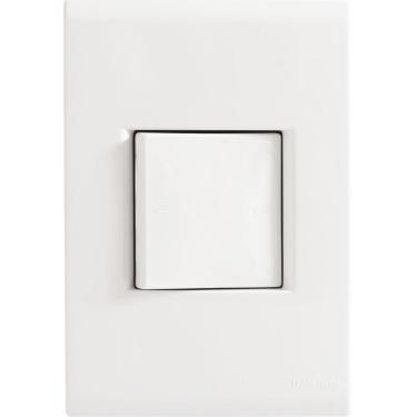 Imagem de Conjunto 4x2 Com 1 Interruptor Bipolar Tramontina Liz 25 A 250 V Branco