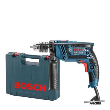 Imagem de Kit Furadeira de Impacto 750W 1/2" com Maleta GSB 13 RE Bosch 127V