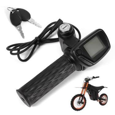 Imagem de leaptrend Painel de aceleração de 48 V Display LCD com velocímetro e 2 teclas para Tuttio Tutti Soleil 01 Electric Dirt Bike, conjunto de medidor digital, monitoramento em tempo real, sem botão M, 7