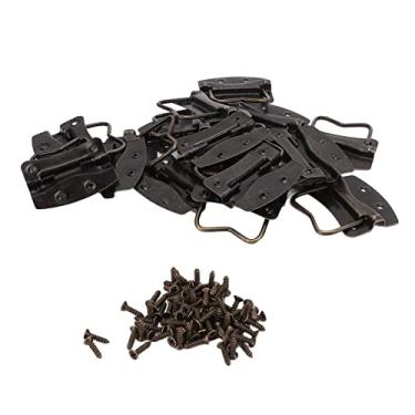 Imagem de Acouto Aprimore Seus Móveis Com 20 Conjuntos de Alças de Caixa de Madeira Vintage - Gavetas, Armários e Caixas de Madeira retrô - Acabamento Em de Cânfora Antiga Com Puxadores de Ferro