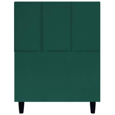 Imagem de Cabeceira Decorativa Classic Para Cama De Solteiro 90 Cm Suede - Verde Suede