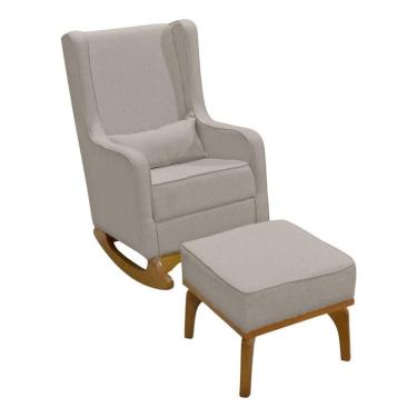 Imagem de Poltrona De Amamentação Retro Bege - Anjo De Casa