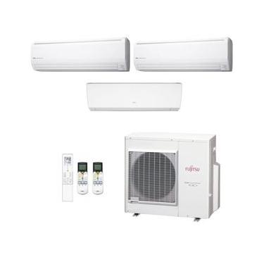 Imagem de Ar-Condicionado Multi Split Inverter Fujitsu 35.000 (1x Evap HW 9.000 + 2x Evap HW 18.000) Quente/Frio 220V