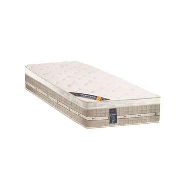 Imagem de Colchão Solteiro Castor Premium com Euro Pillow e Molas Tecnopedic System 30x88x188 cm - Branco/Bege