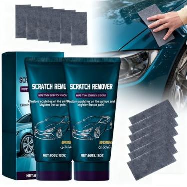 Imagem de Nano Sparkle Cloth Car Scratch Remover Paste for Vehicles, 2025 Upgrade Car Scratch Repair Kit to Erase Car Paint Scratches, Water Spots，Scuff Repair Polishing Wax Kit-2pcs (blue-404)