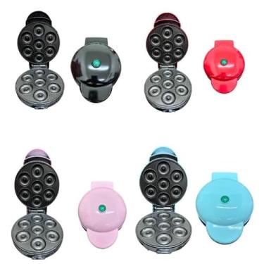 Imagem de Mini Maquina De Donuts Café Da Manhã Capacidade Para 7 Mini Rosquinha Elétrica 110V Portátil(Aleatório)