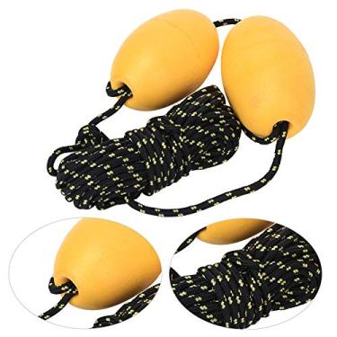 Imagem de KIMISS Corda de Trela para Barco de Caiaque Com Bola Flutuante de Bóia - Gancho de Aço Inoxidável para de âncoras de Deriva de Pesca - Acessório Leve de 27,89 Pés (Conjunto de corda dupla bola