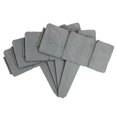 Imagem de YOUTHINK Fronteiras de Afiação de Paisagem de 10 Unidades, Borda Flexível do Dobrador de Cerca de Jardim de Plástico Laranja para Decoração de Gramado de Canteiros de Flores de Quintal (D)