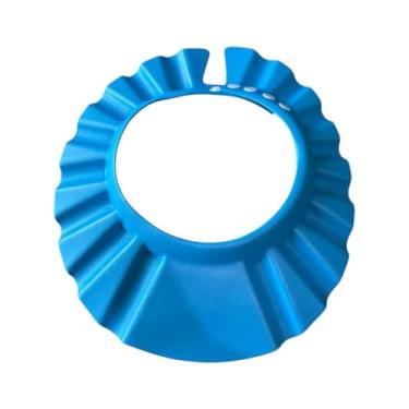 Imagem de Chapéu De Banho Boné De Viseira Ajustável Para Proteção De Ouvido Olhos Banho Bebê Lava Cabeça (ZUL)