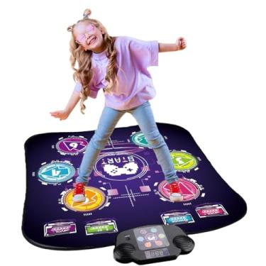 Imagem de Tapete de Dança Bluetooth Infantil, Portátil e Antiderrapante, 3 Níveis de Dificuldade, para Crianças a Partir de 3 Anos