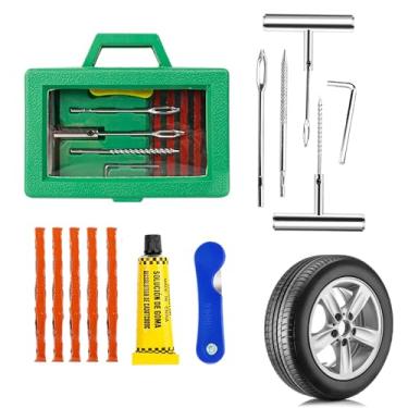 Imagem de Kit De Reparação Para Pneus De | Conjunto Portátil De Alta Resistência Para Reparação De Rodas | Ferramentas De Reparo Para Pneus - Para Caminhonete Moto Autocaravana Caminhão Automóvel Sedan
