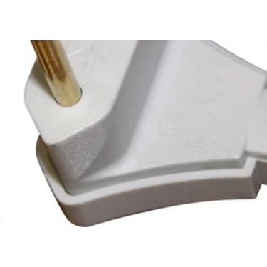 Imagem de Plug Tomada Macho 10A 2 Polos Branco 2044 Midi - Perlex