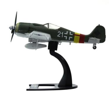 Imagem de Modelo de aeronave de liga de simulação escala 1/72 da Segunda Guerra Mundial Focke-Wulf Fw-190 Würger Peça do modelo de caça