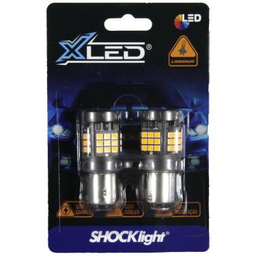 Imagem de Lâmpada led 2 polos 36 led shocklight canbus vermelha 12v