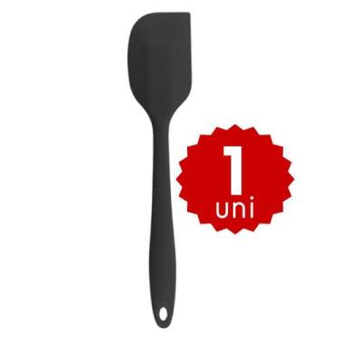 Imagem de Kit Espátula Reta de Silicone Resistente Flexível Cozinhar Confeitar -