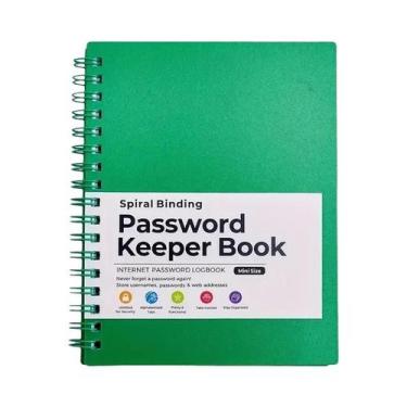 Imagem de Mini Caderno Espiral Organizador De Senhas Bloco De Notas Diário Para 