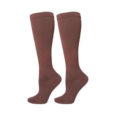 Imagem de Meias De Compressão Unissex Para Varizes, Golfe, Rugby, Corrida, Camin