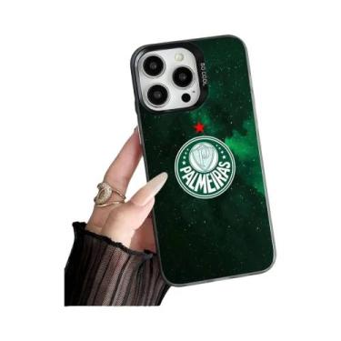 Imagem de Capa Verde Para iPhone Apple 11 12 13 14 15 16 pro Max plus Com Design