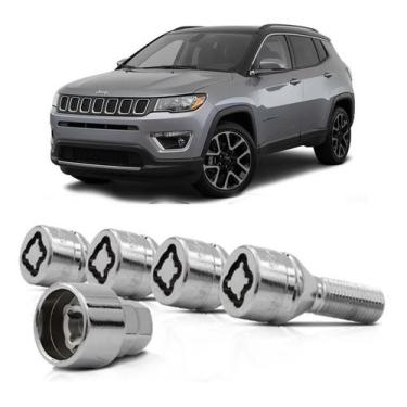 Imagem de Kit Parafuso Porca Antifurto 31CRA Roda Jeep Compass - RODAFUSO/RAY-X