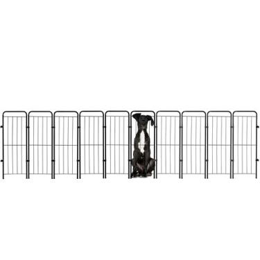 Imagem de Cercado Pet Dobrável Segurança Cão 359x98cm 10 Módulos Cachorro - GIFT