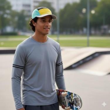 Imagem de Boné Street Treino Skate Corrida Ajustável Summer Pro-Unissex