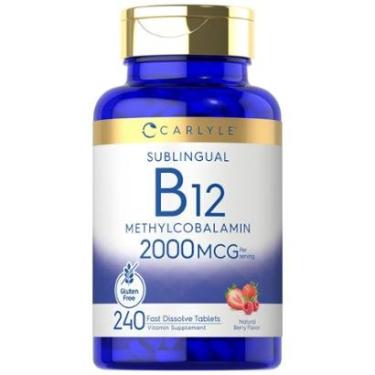 Imagem de Suplemento Carlyle Vitamina B-12 2000mcg 240 comprimidos-Unissex