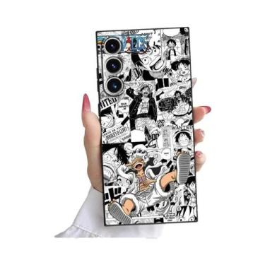Imagem de Capa De Telefone Preta E Macia Para Samsung Galaxy S23 Ultra S24 plus 