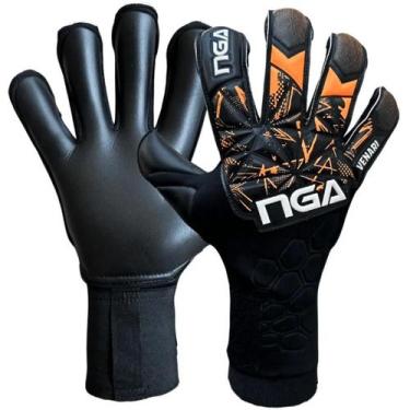 Imagem de Luva De Goleiro NGA Soccer Venari, Laranja, Preto, 9