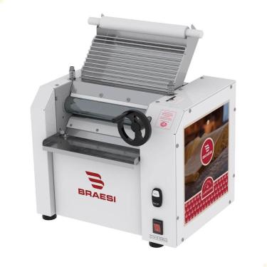Imagem de Cilindro Laminador de Massas CB-30 Style com Capacidade 2kg e Motor 1-2 CV em Aço Inox Vermelho Braesi