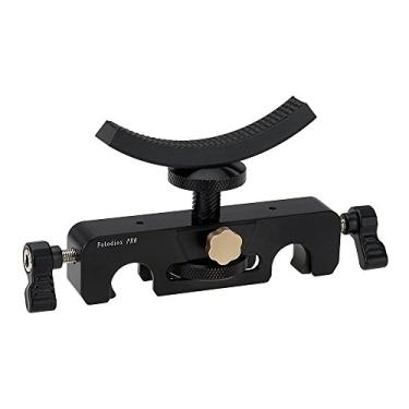 Imagem de Suporte de lente Fotodiox Pro Yoke - Telefoto universal, suporte de lente longa para sistema de haste de 15 mm com botão de ajuste de altura ajustável