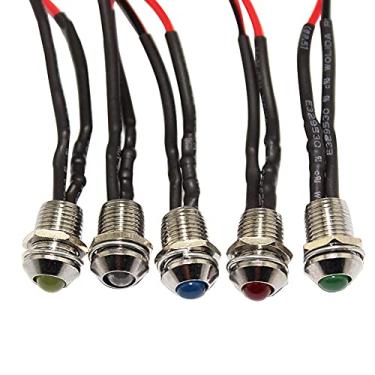 Imagem de 5 lâmpadas LED indicadoras de carro, luzes de aviso de carro, luz de substituição piloto painel painel de painel lâmpada de aviso 22 cm de comprimento