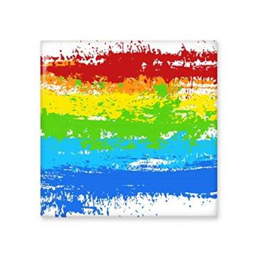 Imagem de Stippling Rainbow Gay LGBT Azulejo de cerâmica brilhante Decalque de tijolos vitrificados
