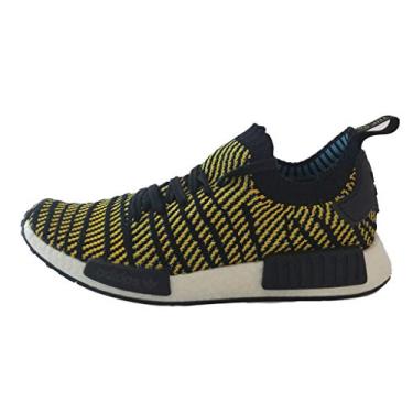 Imagem de adidas Men's NMD R1 STLT PK Black Cyan Yellow Knit Running Shoes AQ0934 Size 10