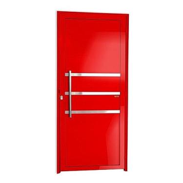 Imagem de Porta Lambril com Friso com Puxador Super 25 210cm x 90cm Brimak Vermelho