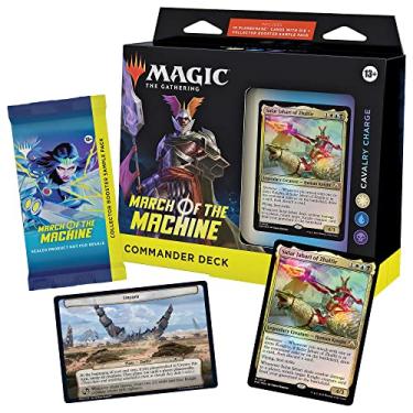 Imagem de Magic: The Gathering March of the Machine Commander Deck - Cavalry Charge (Pacote de Amostra de Colecionador e Acessórios)