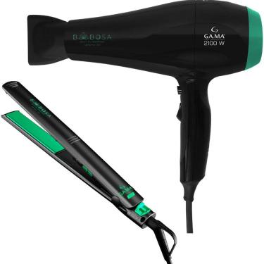Imagem de Kit Gama Babosa Ceramic Ion - Secador 2100W 220V + Prancha Elegance 220°C Biv