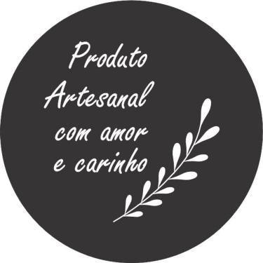 Imagem de Etiqueta Adesiva Produto Artesanal 02 Redonda 3 cm 50 un.