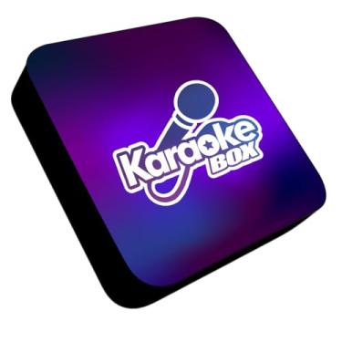 Karaoke Party Box Rosa +de 1000 Músicas +2 Microfones Com